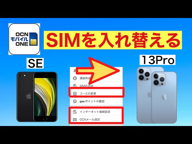 【OCNモバイルONE】APN設定・メール設定・モバイル料金設定