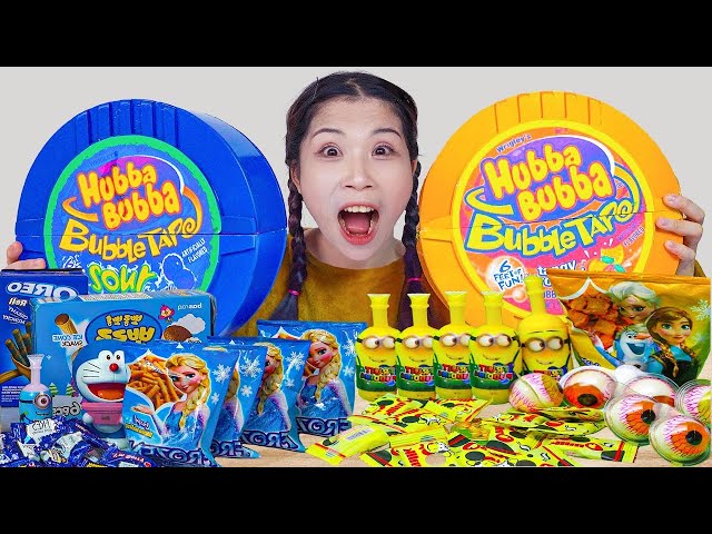 Yellow Food vs Blue Food Challenge Dessert Challenge 디저트 챌린지 Huba Huba MUKBANG ASMR