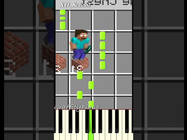 The strange chest - Help Herobrine get the food! @XDSchool Piano Tutorial