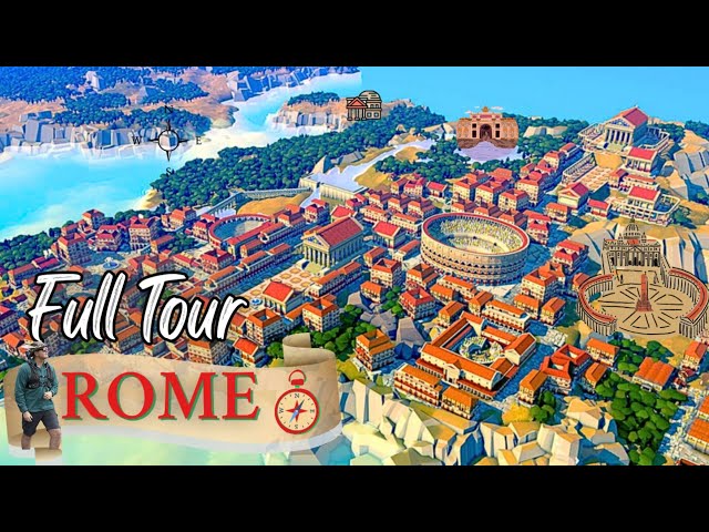 FULL TOUR of ROME famous LANDMARKS Walk & Bus Tour #rome #italy #holiday #travel #vlog #tour #info