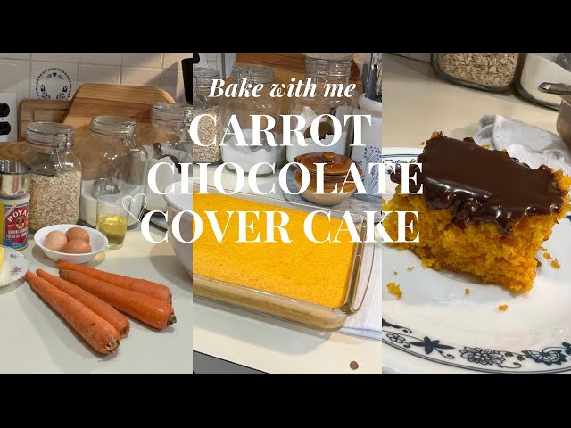 Rainy Stormy Day | Carrot Chocolate Cover Cake | Homemade Brazilian Recipe