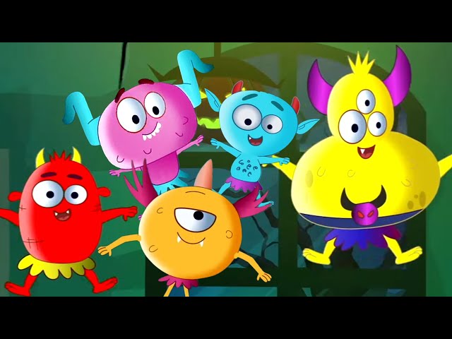 Five Little Monsters, Halloween Rhymes and Spooky Videos for Kids