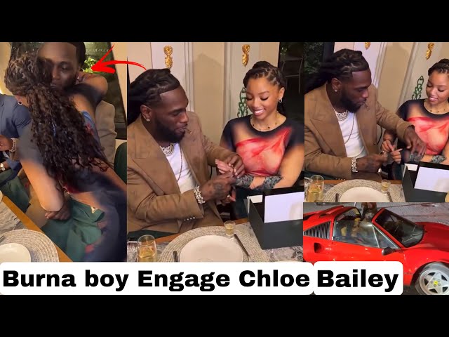 Chloe Bailey is Back and Burna boy Engage her & Cruise her in his Multi Million Ferrari