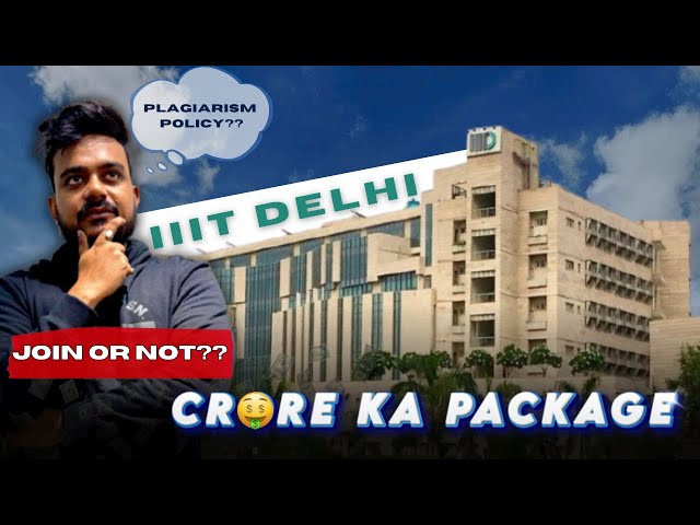 IIIT Delhi Review🔥 Crore Package? Cutoff | Placement | Policies| Coding Culture | Hostel #iiitdelhi