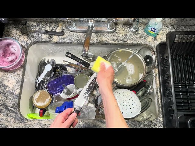 ASMR Washing Dishes (no talking) ep. 48