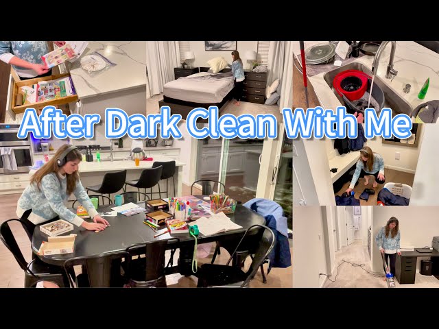 After Dark Clean With Me | Long Cleaning Motivation | Snow Day Edition