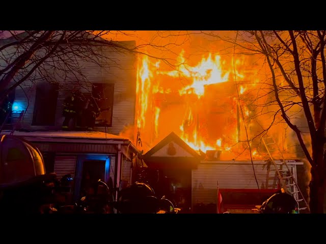 🌟 HEAVY FIRE 🌟 FDNY Bronx 3rd Alarm Box 3160 Heavy Fire 2 Private Dwellings