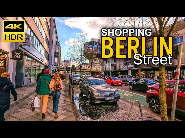 Germany, Berlin Walking Tour | Shopping Streets of Steglitz | 4K HDR