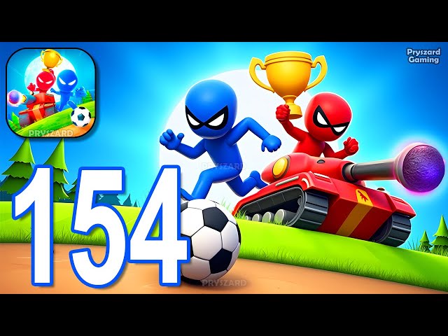 Stickman Party - Gameplay Part 154 Tournament Mode 1 2 3 4 Players Free Random MiniGames Update