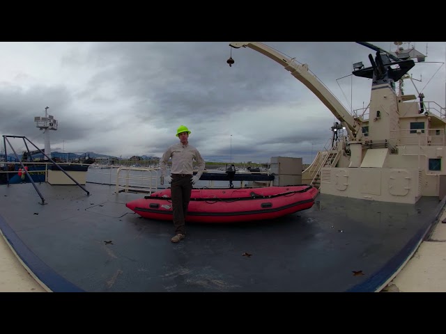 Skiff Deck - On Board the R/V Tiglax