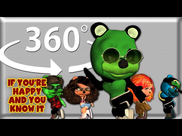 360 video song for children Gummy Panda and The Despacito Bears If you're happy and you know it