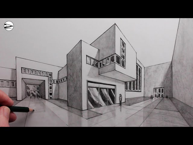 How to Draw Two-Point Perspective Buildings: Step-by-Step