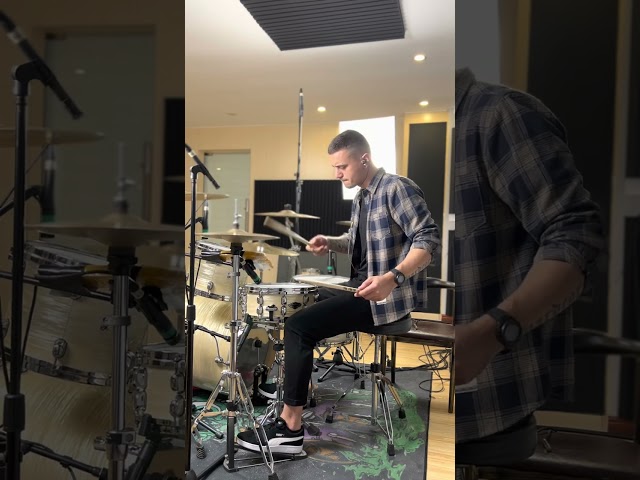 Rock band live drums recording short video #shorts