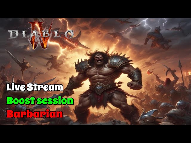 🦞Diablo 4 - Boosting friends! ⚔️Barbarian💥Carry!