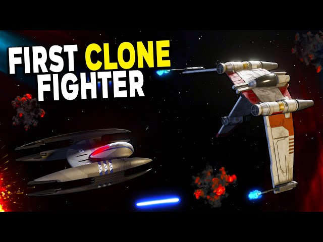 The FIRST CLONE Fighter! - Republic V-19 Starfighter - Star Wars Starships