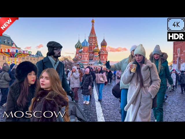 🪆 This is Moscow in 2025 🇷🇺 The Crowd Makes Walking a Challenge 😱 Red Square & GUM Tour | 4K HDR