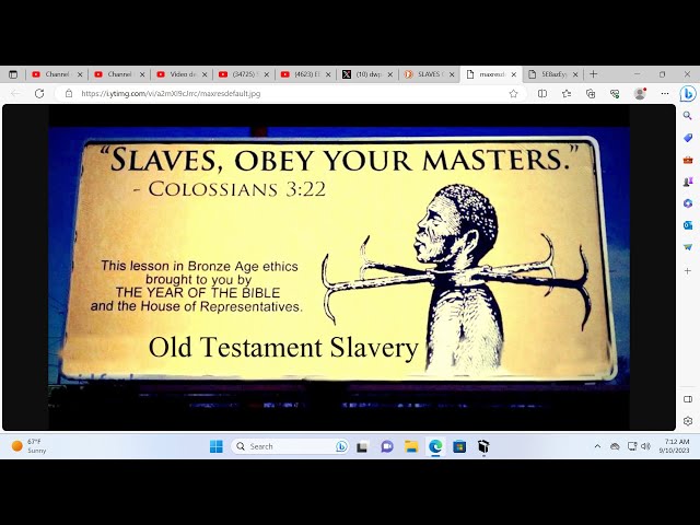 EXPOSING HOW THE SYSTEM CONDONES SLAVERY-A BIBLICAL PERSPECTIVE*