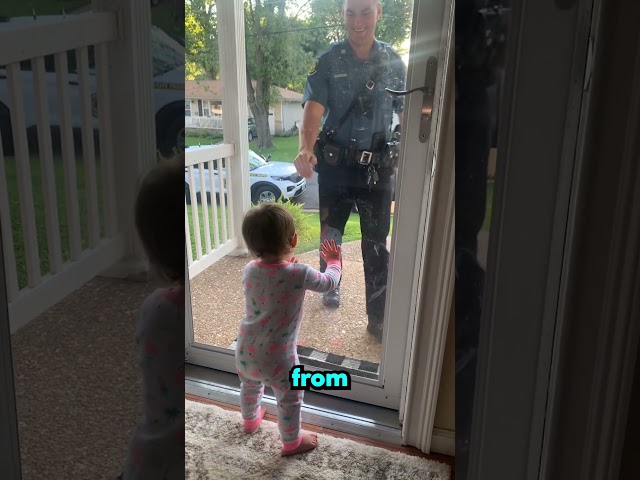 this little girl was waiting for her dad