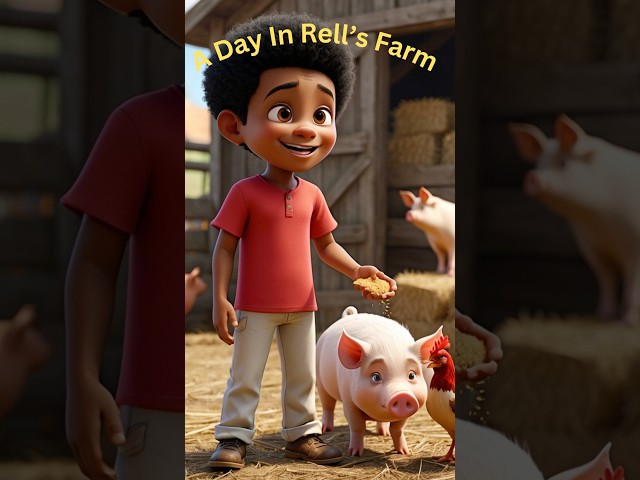 3D Animation Story Video “A Day In Rell’s Farm” #shorts