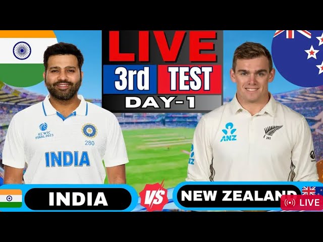 INDIA VS Newziland 3rd Test Match (NZ Leads 2-0 )