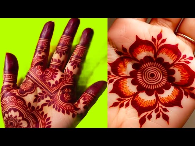 The best mixtures of dark red henna for newlyweds Super beautiful henna designs 4k#mehndi #henna