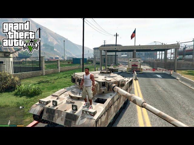 BEST MOMENT OF MILITARY BASE  ( GTA V )