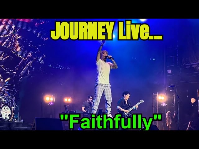 Journey performs "Faithfully" live in San Antonio.