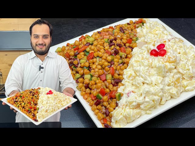 Shadiyo Wala Russian Salad Platter - Authentic Chana Chaat and Russian Salad