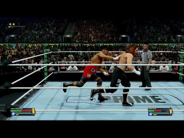 Money in the bank 2024: Sami Zayn vs Bron Breakker simulación 2K