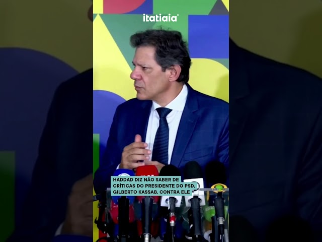 HADDAD AFIRMA NÃO TER CONHECIMENTO DE FALA DE KASSAB, QUE O CHAMOU DE 'FRACO'