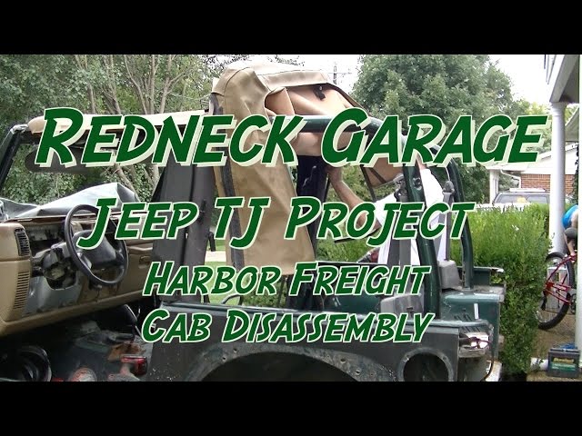 Jeep TJ Project -  More Cab Repair - Harbor Freight and Cussin