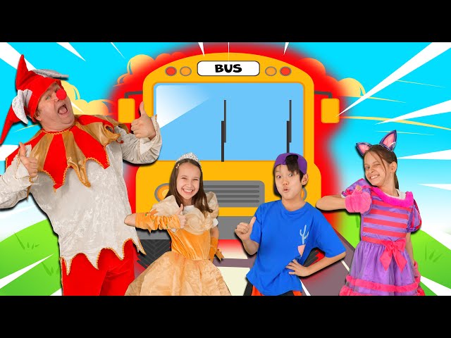 The Wheels on the Bus Round and Round | Nursery Rhymes | Dominoki Kids Songs