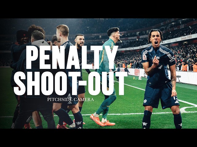 FULL Penalty Shoot-Out & Post Match SCENES 🤩 | Arsenal 1-1 Man Utd