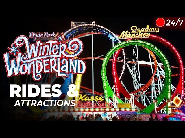 🔴 LIVE! Hyde Park Winter Wonderland Attractions | 24/7 Pov's