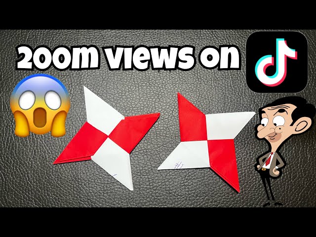 DIY | Instructions on how to make a paper ninja star | SHURIKEN ⭐️