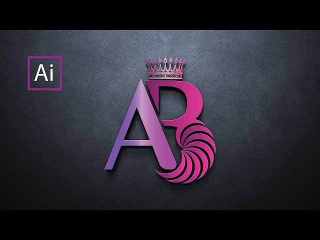 Logo Design - Letter Logo - A+ B in Adobe illustrator |Graphic Design| Brand Logo 2024 #1k view#art