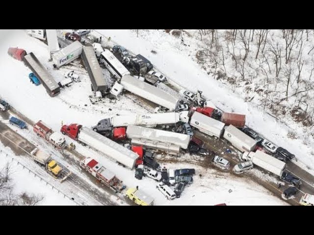 Major Tragedy In Ontario Canada || Snowstorm Causes Pile-Up In Orillia