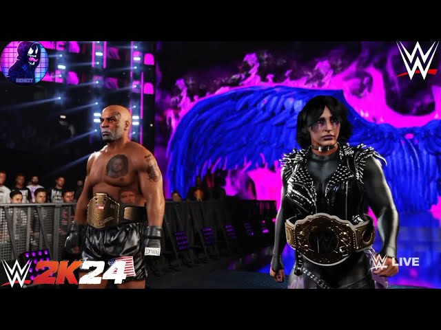 WWE FULL MATCH Mike Tyson and Rhea Ripley vs Liv Morgan and Logan Paul WWE2K24