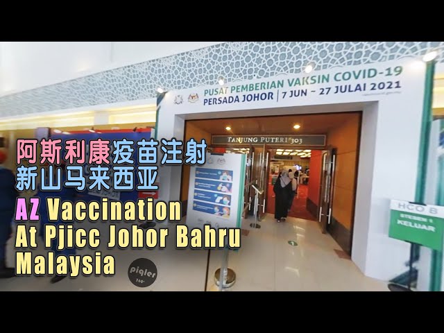 Covid-19 Astrazeneca Vaccination at PJICC Johor Bahru Malaysia from Batu Pahat