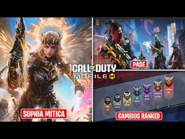 SOPHIA MITICA MAXEADA, PASE, RULETAS y más en Cod Mobile