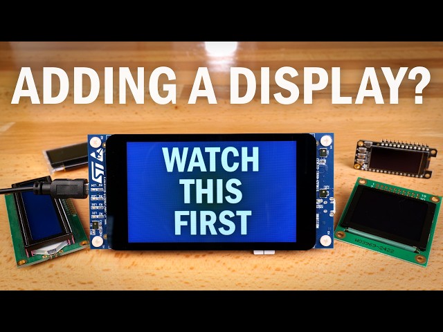 The BASICS of Adding a Display to Your Arduino, ESP32, STM32, or other MCU Project