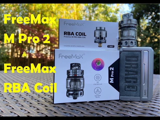 FreeMax M Pro 2 Tank & FreeMax RBA Coil | Outstanding flavour & Smooth DTL drew