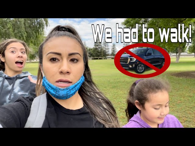 We had to walk to Allysha’s school! | I don’t have a car! | Autism Royalty Family