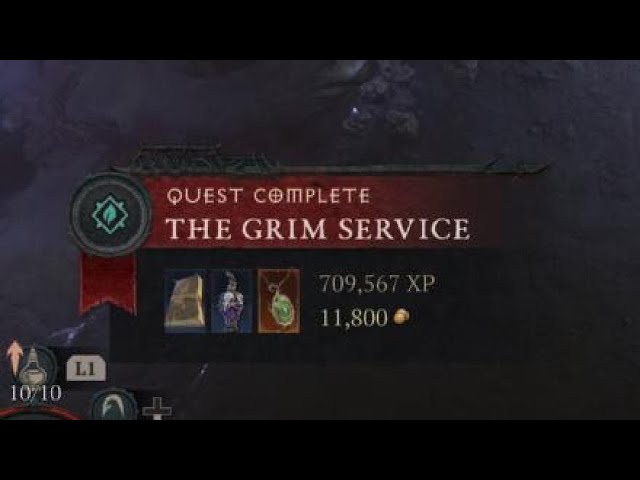 Diablo 4 Season of Witchcraft Ending: The grim service - Both choices