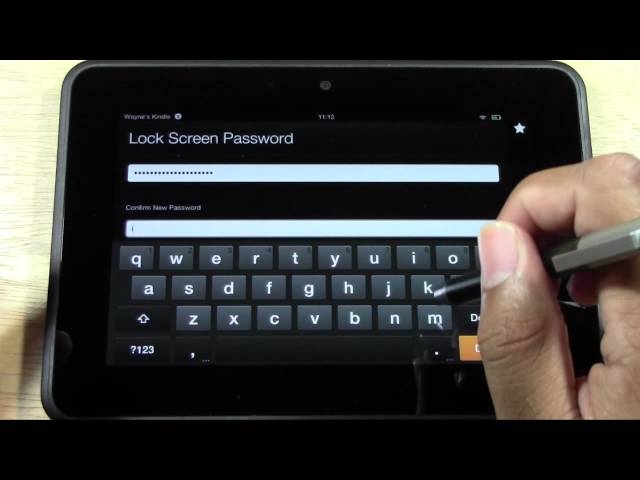 Kindle Fire HD   How to Set a Password​​​ | H2TechVideos​​​