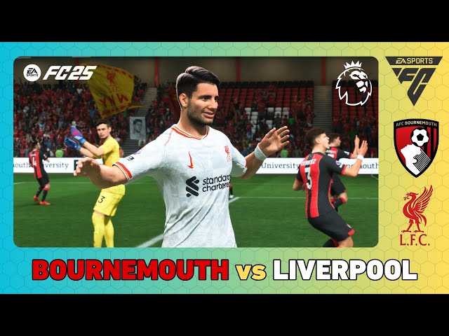 BOURNEMOUTH vs LIVERPOOL - Premier League 2024/25 - EA SPORTS FC 25