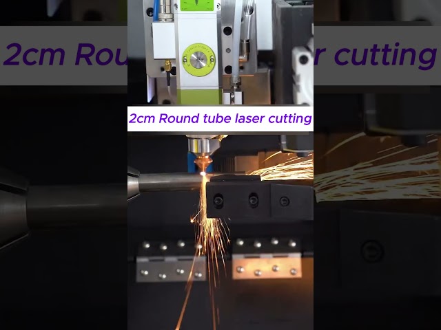 2cm Round tube laser cutting #roundtubepunchingmachine