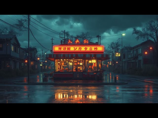 Experience 1980s & 90s Lofi Hip Hop Beats | Rainy Nights Productivity | Old Town Japan | Retro Vibes