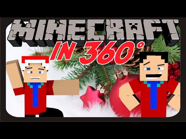 kerstmis met 360° minecraft [klik en beweeg met je muis]