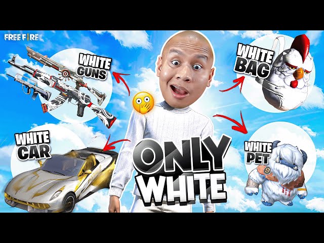 Free Fire But Only White in Solo Vs Squad 😱 Tonde Gamer